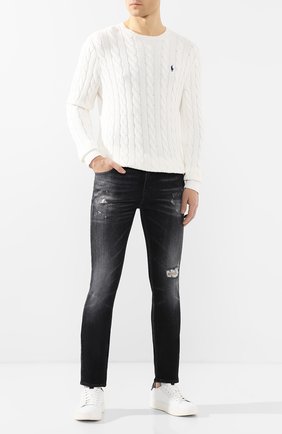 Мужской хлопковый джемпер POLO RALPH LAUREN белого цвета по цене 12600 руб., арт. 710775885 | Фото 2 Мужской хлопковый джемпер POLO RALPH LAUREN белого цвета, арт. 710775885 | Фото 2