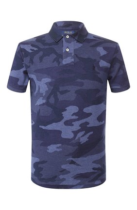 Мужское хлопковое поло POLO RALPH LAUREN темно-синего цвета по цене 11750 руб., арт. 710765290 | Фото 1 Мужское хлопковое поло POLO RALPH LAUREN темно-синего цвета, арт. 710765290 | Фото 1