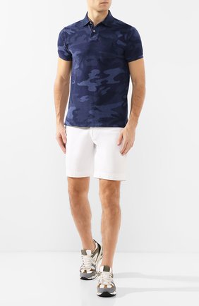 Мужское хлопковое поло POLO RALPH LAUREN темно-синего цвета по цене 11750 руб., арт. 710765290 | Фото 2 Мужское хлопковое поло POLO RALPH LAUREN темно-синего цвета, арт. 710765290 | Фото 2