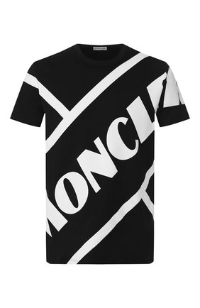 Мужская хлопковая футболка MONCLER черного цвета по цене 17800 руб., арт. F1-091-8C706-10-8390T | Фото 1 Мужская хлопковая футболка MONCLER черного цвета, арт. F1-091-8C706-10-8390T | Фото 1