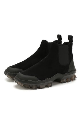 Мужские замшевые челси MONCLER черного цвета по цене 37700 руб., арт. F1-09A-4F701-00-02S72 | Фото 1 Мужские замшевые челси MONCLER черного цвета, арт. F1-09A-4F701-00-02S72 | Фото 1