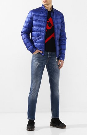 Мужские замшевые челси MONCLER черного цвета по цене 37700 руб., арт. F1-09A-4F701-00-02S72 | Фото 2 Мужские замшевые челси MONCLER черного цвета, арт. F1-09A-4F701-00-02S72 | Фото 2