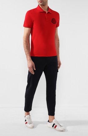 Мужские кожаные кеды MONCLER белого цвета по цене 28900 руб., арт. F1-09A-4M713-00-02S7X | Фото 2 Мужские кожаные кеды MONCLER белого цвета, арт. F1-09A-4M713-00-02S7X | Фото 2