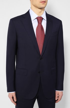 Мужской шерстяной костюм ERMENEGILDO ZEGNA темно-синего цвета по цене 223500 руб., арт. 712599/221225 | Фото 2 Мужской шерстяной костюм ERMENEGILDO ZEGNA темно-синего цвета, арт. 712599/221225 | Фото 2
