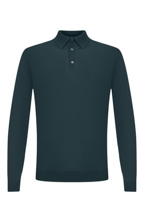 Мужское шерстяное поло ERMENEGILDO ZEGNA зеленого цвета по цене 62800 руб., арт. UUM00/132 | Фото 1 Мужское шерстяное поло ERMENEGILDO ZEGNA зеленого цвета, арт. UUM00/132 | Фото 1