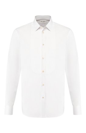 Мужская хлопковая сорочка SAINT LAURENT белого цвета по цене 49900 руб., арт. 504104/Y217W | Фото 1 Мужская хлопковая сорочка SAINT LAURENT белого цвета, арт. 504104/Y217W | Фото 1
