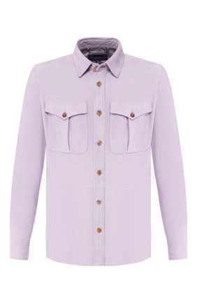 Мужская замшевая рубашка RALPH LAUREN сиреневого цвета по цене 237000 руб., арт. 790654923 | Фото 1 Мужская замшевая рубашка RALPH LAUREN сиреневого цвета, арт. 790654923 | Фото 1