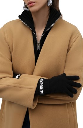 Женские кашемировые перчатки BURBERRY черного цвета по цене 13800 руб., арт. 8025726 | Фото 2 Женские кашемировые перчатки BURBERRY черного цвета, арт. 8025726 | Фото 2 (Материал: Кашемир, Шерсть, Текстиль)