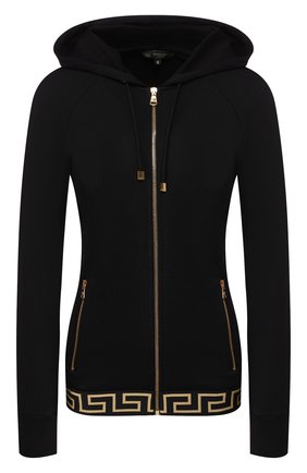 Женский толстовка VERSACE черного цвета по цене 43800 руб., арт. AGD01037/AC00233 | Фото 1 Женский толстовка VERSACE черного цвета, арт. AGD01037/AC00233 | Фото 1