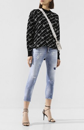 Женские джинсы DSQUARED2 голубого цвета по цене 49550 руб., арт. S75LB0283/S30662 | Фото 2 Женские джинсы DSQUARED2 голубого цвета, арт. S75LB0283/S30662 | Фото 2