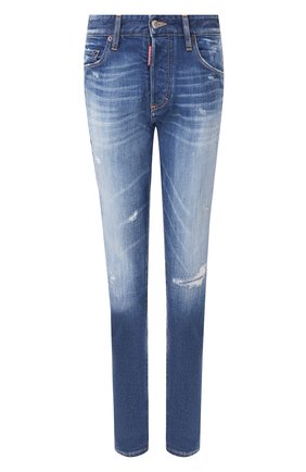 Женские джинсы DSQUARED2 синего цвета по цене 39200 руб., арт. S75LB0279/S30663 | Фото 1 Женские джинсы DSQUARED2 синего цвета, арт. S75LB0279/S30663 | Фото 1