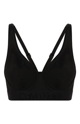 Женский бюстгальтер с мягкой чашкой CALVIN KLEIN черного цвета по цене 5520 руб., арт. QF4947E | Фото 1 Женский бюстгальтер с мягкой чашкой CALVIN KLEIN черного цвета, арт. QF4947E | Фото 1