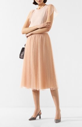 Женская юбка REDVALENTINO розового цвета по цене 57800 руб., арт. TR3RAC20/428 | Фото 2 Женская юбка REDVALENTINO розового цвета, арт. TR3RAC20/428 | Фото 2 (Материал подклада: Синтетический материал; Материал внешний: Синтетический материал; Длина Ж (юбки, платья, шорты): Миди; Статус проверки: Проверена категория)
