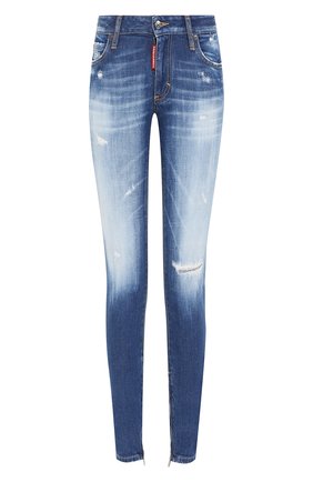 Женские джинсы DSQUARED2 синего цвета по цене 41750 руб., арт. S75LB0280/S30663 | Фото 1 Женские джинсы DSQUARED2 синего цвета, арт. S75LB0280/S30663 | Фото 1
