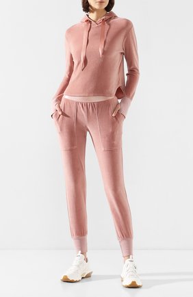 Женские хлопковые джоггеры HEROINE SPORT розового цвета по цене 12050 руб., арт. HS-4-089/H0LIDAY 2019 | Фото 2 Женские хлопковые джоггеры HEROINE SPORT розового цвета, арт. HS-4-089/H0LIDAY 2019 | Фото 2