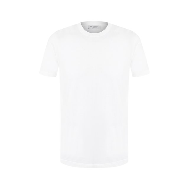 Хлопковая футболка Gran Sasso белого цвета