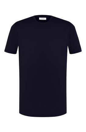 Мужская хлопковая футболка GRAN SASSO темно-синего цвета, арт. 60133/74001 | Фото 1 (Длина (для топов): Стандартные; Материал внешний: Хлопок; Принт: Без принта; Рукава: Короткие; Статус проверки: Проверена категория; Стили: Кэжуэл)