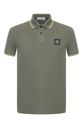 Мужское хлопковое поло STONE ISLAND хаки цвета по цене 10950 руб., арт. 101522S18 | Фото 1 Мужское хлопковое поло STONE ISLAND хаки цвета, арт. 101522S18 | Фото 1