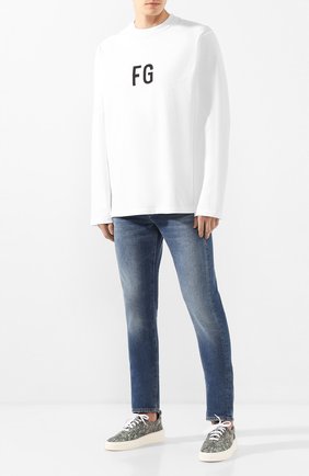 Мужская хлопковый лонгслив FEAR OF GOD белого цвета по цене 18950 руб., арт. C000-1006/CTJ | Фото 2 Мужская хлопковый лонгслив FEAR OF GOD белого цвета, арт. C000-1006/CTJ | Фото 2