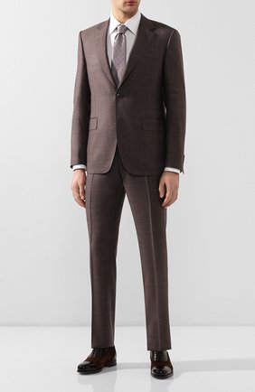 Мужской шерстяной костюм CANALI коричневого цвета по цене 121500 руб., арт. 21280/19/AA02524 | Фото 1 Мужской шерстяной костюм CANALI коричневого цвета, арт. 21280/19/AA02524 | Фото 1