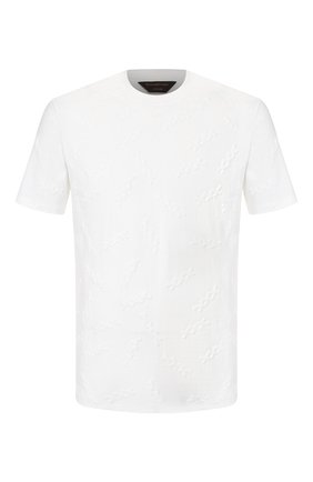 Мужская хлопковая футболка ZEGNA COUTURE белого цвета по цене 41450 руб., арт. CUCJ05/7UJ10 | Фото 1 Мужская хлопковая футболка ZEGNA COUTURE белого цвета, арт. CUCJ05/7UJ10 | Фото 1
