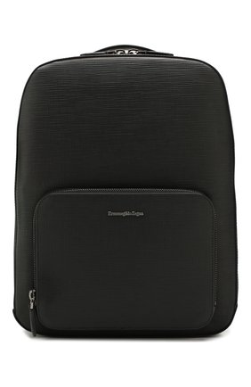 Мужской кожаный рюкзак ERMENEGILDO ZEGNA черного цвета по цене 125500 руб., арт. C1564J-LHJAK | Фото 1 Мужской кожаный рюкзак ERMENEGILDO ZEGNA черного цвета, арт. C1564J-LHJAK | Фото 1