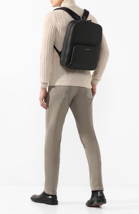 Мужской кожаный рюкзак ERMENEGILDO ZEGNA черного цвета по цене 125500 руб., арт. C1564J-LHJAK | Фото 2 Мужской кожаный рюкзак ERMENEGILDO ZEGNA черного цвета, арт. C1564J-LHJAK | Фото 2
