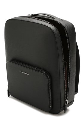 Мужской кожаный рюкзак ERMENEGILDO ZEGNA черного цвета по цене 125500 руб., арт. C1564J-LHJAK | Фото 4 Мужской кожаный рюкзак ERMENEGILDO ZEGNA черного цвета, арт. C1564J-LHJAK | Фото 4