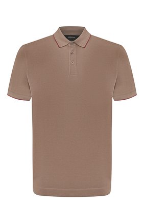 Мужское хлопковое поло Z ZEGNA коричневого цвета по цене 13900 руб., арт. VU360/ZZ661 | Фото 1 Мужское хлопковое поло Z ZEGNA коричневого цвета, арт. VU360/ZZ661 | Фото 1