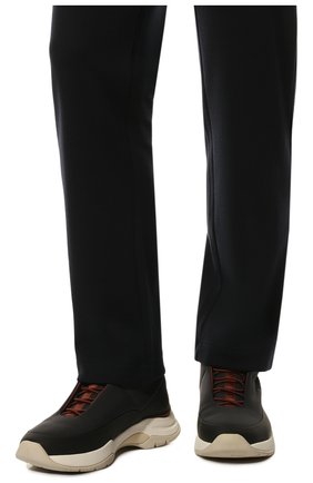 Мужские текстильные ботинки icer LORO PIANA темно-серого цвета, арт. FAL0146 | Фото 3 (Наличие утеплителя: Да; Материал внешний: Текстиль; Длина стельки: 30,2; Мужское Кросс-КТ: Ботинки-обувь, зимние ботинки; Материал внутренний: Натуральная кожа, Текстиль; Региональные ограничения белый список (Axapta Mercury): RU)