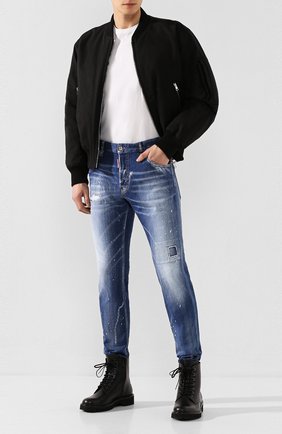 Мужские джинсы DSQUARED2 синего цвета по цене 44150 руб., арт. S74LB0670/S30342 | Фото 2 Мужские джинсы DSQUARED2 синего цвета, арт. S74LB0670/S30342 | Фото 2