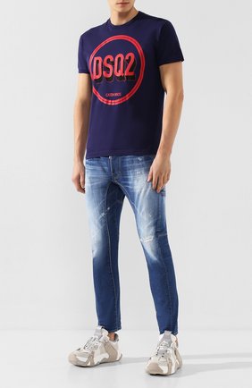 Мужские джинсы DSQUARED2 синего цвета по цене 45950 руб., арт. S74LB0675/S30663 | Фото 2 Мужские джинсы DSQUARED2 синего цвета, арт. S74LB0675/S30663 | Фото 2