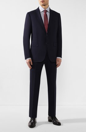 Мужская хлопковая сорочка ERMENEGILDO ZEGNA синего цвета по цене 23200 руб., арт. 701044/9RS0GS | Фото 2 Мужская хлопковая сорочка ERMENEGILDO ZEGNA синего цвета, арт. 701044/9RS0GS | Фото 2