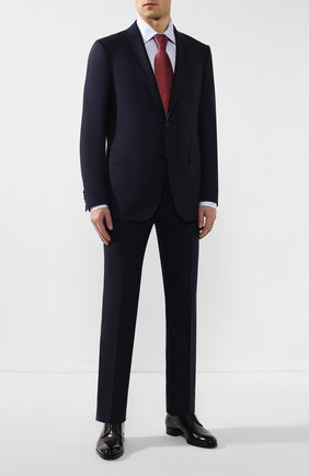 Мужская хлопковая сорочка ERMENEGILDO ZEGNA голубого цвета по цене 20750 руб., арт. 704002/9MS0PA | Фото 2 Мужская хлопковая сорочка ERMENEGILDO ZEGNA голубого цвета, арт. 704002/9MS0PA | Фото 2