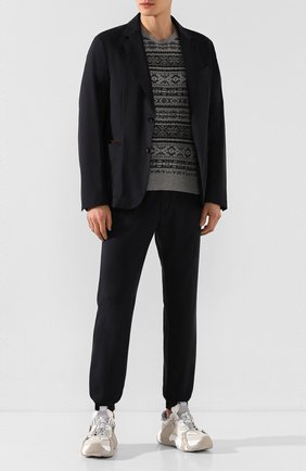 Мужской джоггеры Z ZEGNA темно-синего цвета по цене 29950 руб., арт. VU150/ZZ383 | Фото 2 Мужской джоггеры Z ZEGNA темно-синего цвета, арт. VU150/ZZ383 | Фото 2