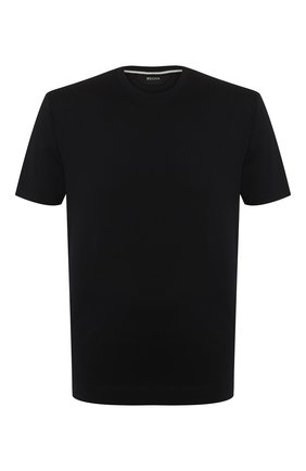 Мужская хлопковая футболка Z ZEGNA темно-синего цвета по цене 10900 руб., арт. VU372/ZZ650 | Фото 1 Мужская хлопковая футболка Z ZEGNA темно-синего цвета, арт. VU372/ZZ650 | Фото 1