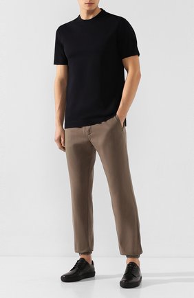 Мужская хлопковая футболка Z ZEGNA темно-синего цвета по цене 10900 руб., арт. VU372/ZZ650 | Фото 2 Мужская хлопковая футболка Z ZEGNA темно-синего цвета, арт. VU372/ZZ650 | Фото 2