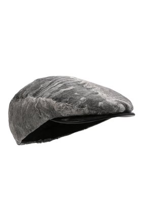 Мужская кепи из меха каракульчи KUSSENKOVV светло-серого цвета, арт. 357100009063 | Фото 1 (Материал: Натуральный мех)