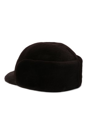 Мужская норковая кепка KUSSENKOVV темно-коричневого цвета, арт. 410210004120 | Фото 2 (Материал: Натуральный мех)