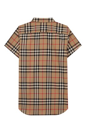Детская хлопковая рубашка BURBERRY разноцветного цвета по цене 12100 руб., арт. 8014133 | Фото 2 Детская хлопковая рубашка BURBERRY разноцветного цвета, арт. 8014133 | Фото 2