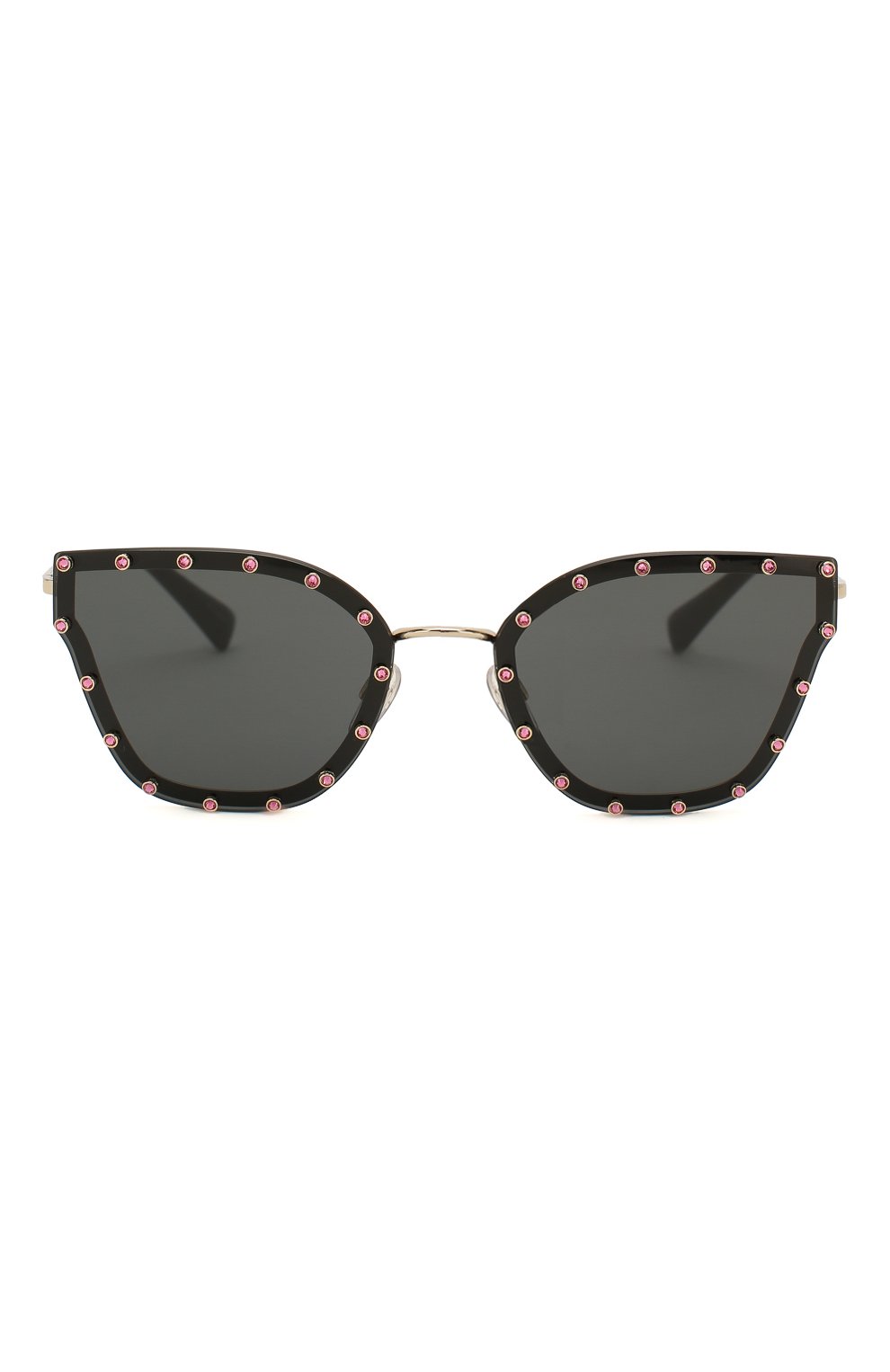 Женские солнцезащитные очки VALENTINO черного цвета по цене 23000 руб., арт. 2028-300387 | Фото 3 Женские солнцезащитные очки VALENTINO черного цвета, арт. 2028-300387 | Фото 3