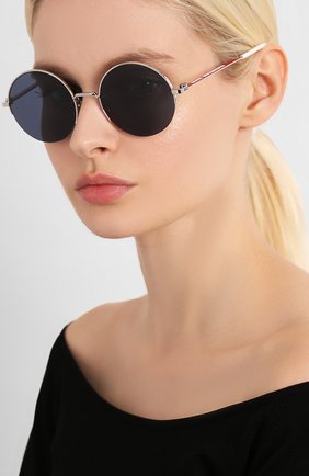 Женские солнцезащитные очки DIOR темно-синего цвета по цене 36900 руб., арт. DI0R180.2F KWX | Фото 2 Женские солнцезащитные очки DIOR темно-синего цвета, арт. DI0R180.2F KWX | Фото 2