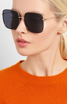 Женские солнцезащитные очки DIOR темно-синего цвета по цене 32100 руб., арт. DI0RBYDI0R3F J5G | Фото 2 Женские солнцезащитные очки DIOR темно-синего цвета, арт. DI0RBYDI0R3F J5G | Фото 2
