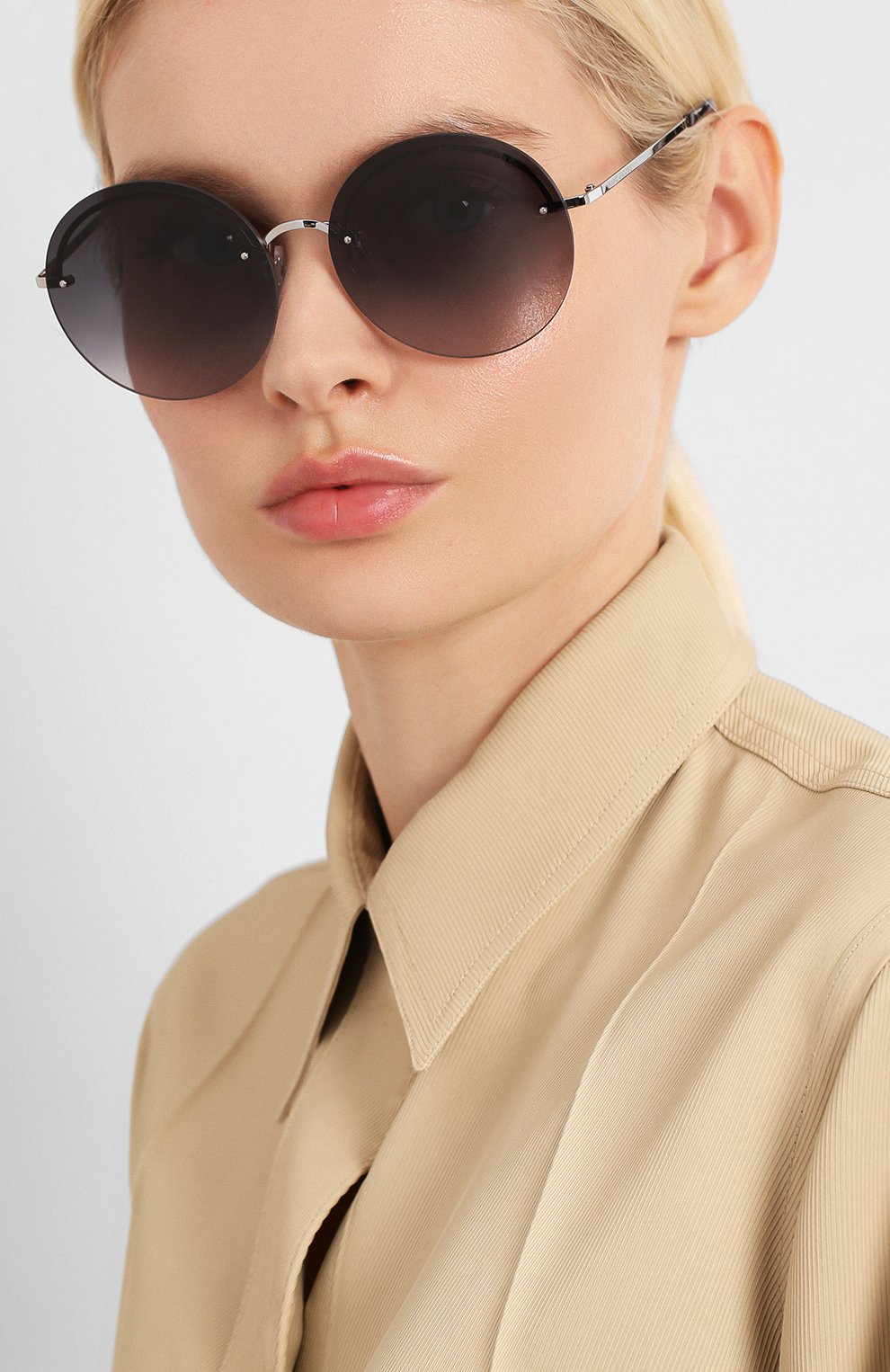Женские солнцезащитные очки MARC JACOBS (THE) темно-серого цвета по цене 12900 руб., арт. MARC 406/G KB7 | Фото 2 Женские солнцезащитные очки MARC JACOBS (THE) темно-серого цвета, арт. MARC 406/G KB7 | Фото 2