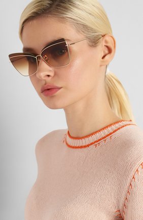 Женские солнцезащитные очки DITA золотого цвета по цене 44550 руб., арт. STARSPANN/01 | Фото 2 Женские солнцезащитные очки DITA золотого цвета, арт. STARSPANN/01 | Фото 2