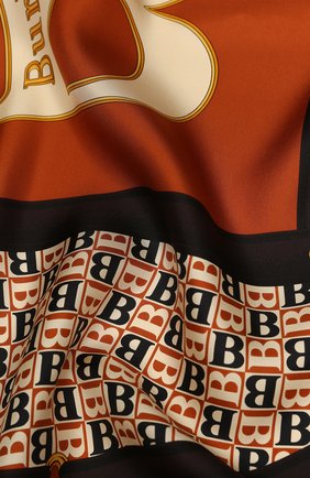 Женский шелковый платок BURBERRY коричневого цвета по цене 27700 руб., арт. 8024548 | Фото 2 Женский шелковый платок BURBERRY коричневого цвета, арт. 8024548 | Фото 2