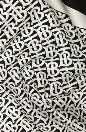 Женский шелковый платок BURBERRY черно-белого цвета по цене 27700 руб., арт. 8011853 | Фото 2 Женский шелковый платок BURBERRY черно-белого цвета, арт. 8011853 | Фото 2