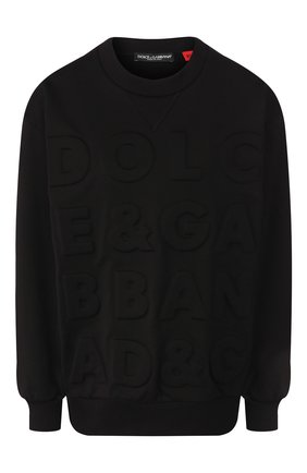 Женская хлопковый свитшот DOLCE & GABBANA черного цвета по цене 47950 руб., арт. F9G77T/FU7DU | Фото 1 Женская хлопковый свитшот DOLCE & GABBANA черного цвета, арт. F9G77T/FU7DU | Фото 1