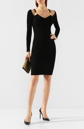 Женское платье из вискозы VERSACE черного цвета по цене 64150 руб., арт. A85521/A233112 | Фото 2 Женское платье из вискозы VERSACE черного цвета, арт. A85521/A233112 | Фото 2