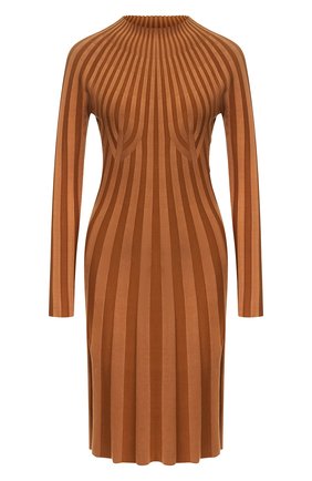 Женское шелковое платье BURBERRY светло-коричневого цвета по цене 69200 руб., арт. 8023934 | Фото 1 Женское шелковое платье BURBERRY светло-коричневого цвета, арт. 8023934 | Фото 1 (Рукава: Длинные; Материал внешний: Шелк; Длина Ж (юбки, платья, шорты): До колена; Случай: Повседневный; Статус проверки: Проверена категория)